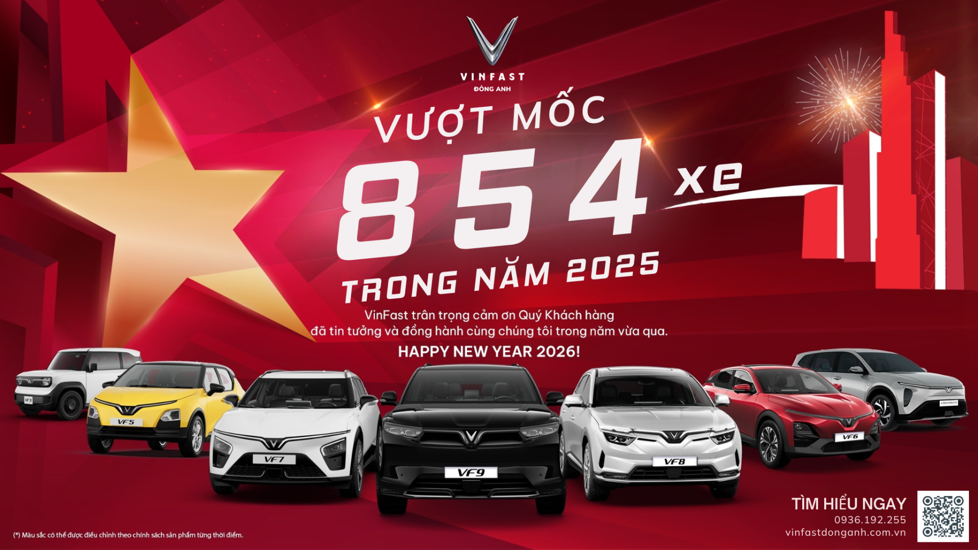  VinFast Đ&ocirc;ng Anh vượt mốc 854 xe